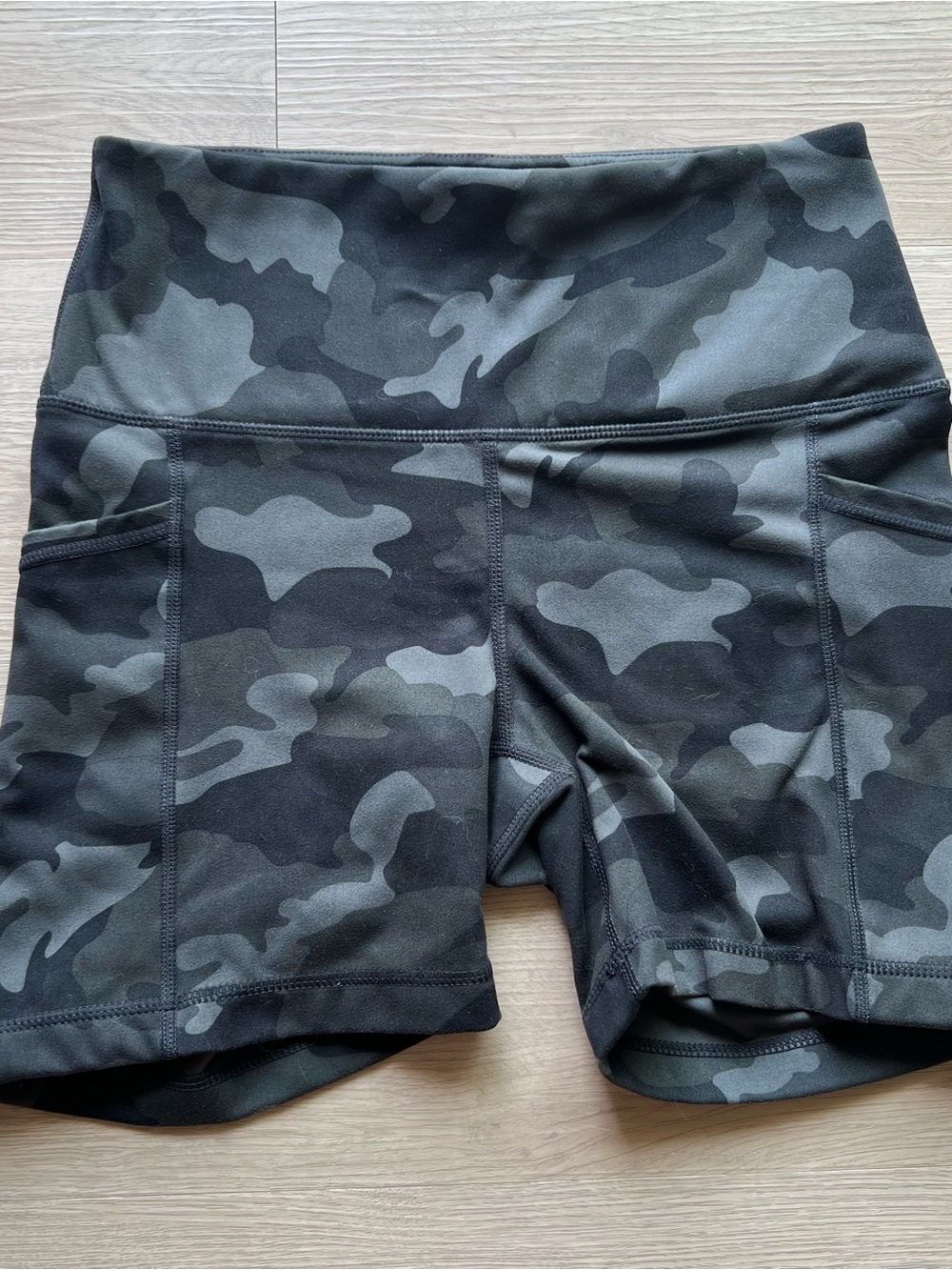 Gray Camo Bikeshorts